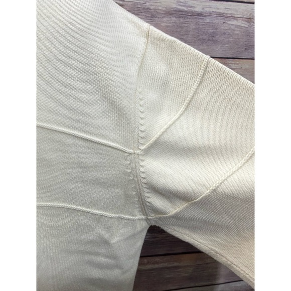 Pendleton Vintage heavy Knit Sweater Made in Japan Cream Beige XL - Picture 8 of 13